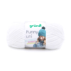 Pelote de laine velours FUNNY Gründl 100gr - 120m - Blanc