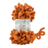 Pelote de laine chenille boucle - Alize puffy 100gr - Roux 234