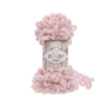 Pelote de laine chenille boucle - Alize puffy 100gr - Poudré 161