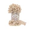 Pelote de laine chenille boucle - Alize puffy 100gr - Ecru 310