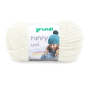 Pelote de laine velours FUNNY Gründl 100gr - 120m Crème 05