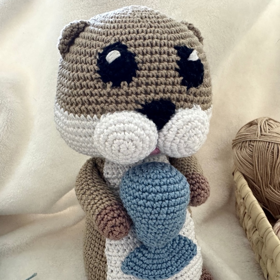 Kit Crochet Débutant Amigurumi Gaston L'Ours Blanc - Tout Inclus : Fil, Crochet, Rembourrage, Vidéos Pas à Pas - Niveau Facile, Pour Droitiers Et Gauchers