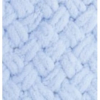 Pelote de laine chenille boucle - Alize puffy 100gr - Bleu bébé 183