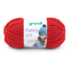 Pelote de laine velours FUNNY Gründl 100gr - 120m Rouge 11
