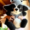 Modèle amigurumi Raton laveur - vidéo tutoriel débutant pas à pas - Lesptitesbouill crochet
