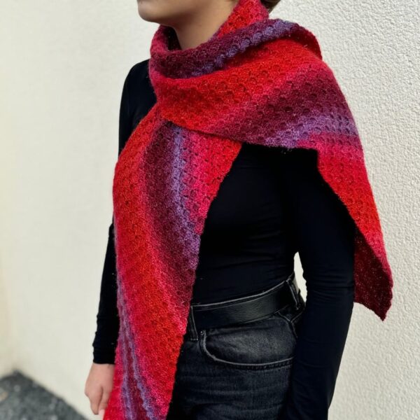 Tutoriel Vidéo : Écharpe au Crochet C2C – Réalisé par Les P’tites Bouilles