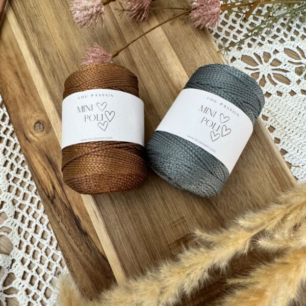 Fil Mini Poli – 100% Polyester - 100g 150m - Terracotta