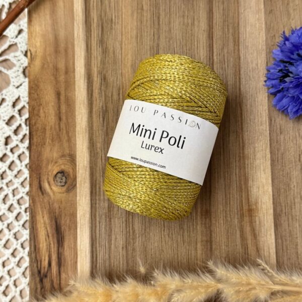 Fil Mini Poli Lurex – 100% Polyester avec Lurex - Or