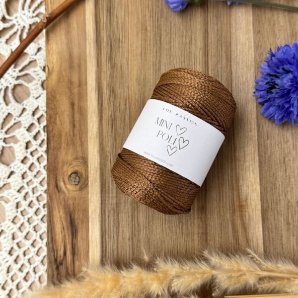 Fil Mini Poli – 100% Polyester - 100g 150m - Terracotta