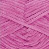 Pelote de laine velours Gründl Funny Uni - Fuchsia, idéale pour le tricot et le crochet