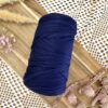 Pelote de Trapilho Satin Stretch Bleu marine – Fil souple, brillant et épais pour crochet et tricot