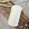Pelote de Trapilho Satin Stretch creme – Fil souple, brillant et épais pour crochet et tricot