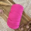 Pelote de Trapilho Satin Stretch Fuchsia – Fil souple, brillant et épais pour crochet et tricot