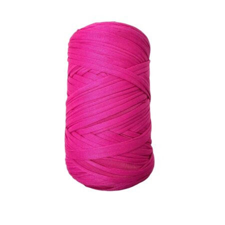 Pelote de Trapilho Satin Stretch Fuchsia – Fil souple, brillant et épais pour crochet et tricot