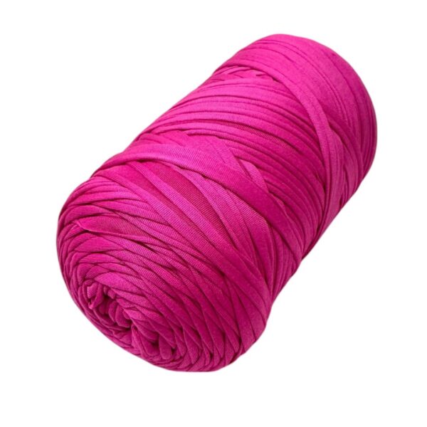 Pelote de Trapilho Satin Stretch Fuchsia – Fil souple, brillant et épais pour crochet et tricot