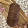 Pelote de Trapilho Satin Stretch Marron – Fil souple, brillant et épais pour crochet et tricot