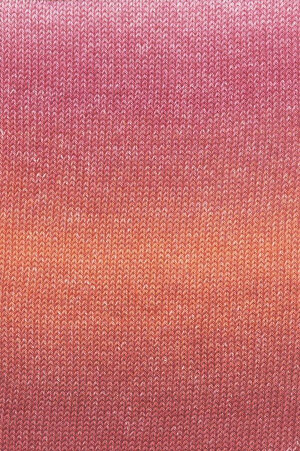 Pelote Lang Yarns Quattro Dégradé rose – coton mercerisé pour tricot et crochet