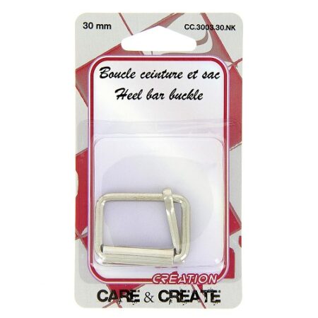 Boucle ceinture et sac 30 mm en métal argent – Care & Create – Lou Passion