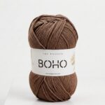 Fil coton Boho marron 100g 210m Oeko-Tex crochet tricot Lou Passion