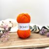 Pelote de coton Boho orange - Fil naturel pour crochet et tricot