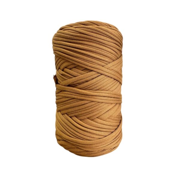 Pelote de Trapilho Satin Stretch Camel – Fil souple, brillant et épais pour crochet et tricot