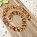 anse chaîne résine émeraude