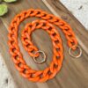 Anse chaîne résine orange effet écaille – Lou Passion