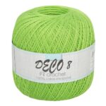 Pelote de coton Déco 8 verte - 100% coton mercerisé