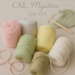 Kit CAL crochet Juin Lou Passion x LesPtitesBouill avec fils pastel