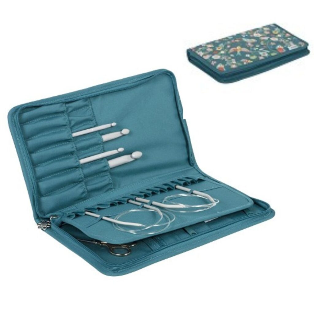 Étui à Roulettes Pour Aiguilles à Tricoter Et Crochets – Organisateur Avec Bandes Élastiques Et Poches, Tissu Oxford, Pour Toutes Vos Aiguilles Et Accessoires