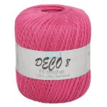 Pelote Deco 8 rose – Coton mercerisé pour ouvrages fins au crochet