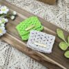 Tutoriel gratuit crochet – porte-monnaie fait main vert fluo et blanc