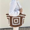 Kit Sac “Douceur Nature” – Tricoton camel & crème – PDF inclus