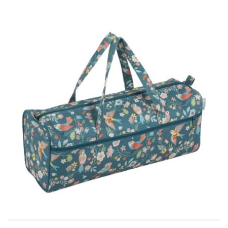 Sac de rangement tricot crochet – Motif oiseaux – Grand format 46 cm