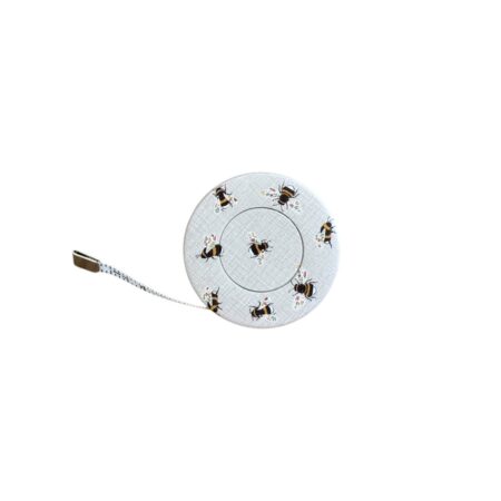 Mètre ruban rond à motif bourdons, rétractable, 150 cm / 60 pouces, accessoire de mesure pour crochet, couture ou tricot.