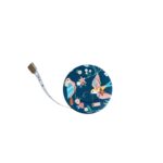 Mètre ruban rond à motif oiseaux, rétractable, longueur 150 cm / 60 pouces, pour vos créations couture ou crochet.