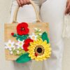 Sac en jute fleuri au crochet avec tournesol – kit KAL Lou Passion x PtitesBouill