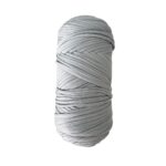Trapilho Satin Stretch Gris pâle – fil souple et satiné pour crochet et tricot – 400 g / 105 m