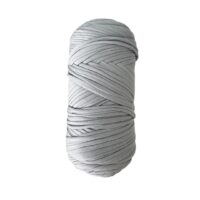 Trapilho Satin Stretch Gris pâle – fil souple et satiné pour crochet et tricot – 400 g / 105 m