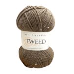 Pelote de laine TWEED Lou Passion marron 50g 133m