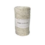 Fil coton macramé Tricoton Lurex écru et doré 124 – Lou Passion