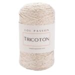 Tricoton lurex macramé brun doré réf 135 fil crochet Lou Passion