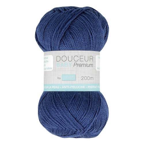 Pelote de laine douceur baby Premium by Trimits -PE1538.0147 - Bleu marine