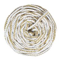 Pelote de fil Rayon Air Casasol Blanc Or – fil métallisé élégant pour crochet, tricot et macramé