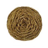 Pelote de fil Rayon Air Casasol couleur or – fil métallisé pour crochet, tricot et macramé