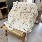 Kit complet Plaid Naya au crochet écru Lou Passion et LesPtitesBouill