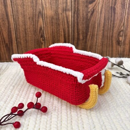 Kit Traîneaux au crochet Lou Passion x LesPtitesBouill – décoration de Noël fait main