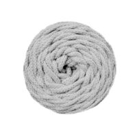 Pelote Cotton Air Casasol 5 mm couleur gris argile, fil recyclé épais idéal pour le crochet et le DIY Lou Passion