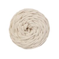 Pelote Cotton Air Casasol 5 mm couleur écru, fil épais recyclé idéal pour le crochet et le DIY Lou Passion