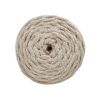 Pelote Cotton Air Casasol 5 mm couleur beige, fil recyclé épais idéal pour le crochet et les créations DIY Lou Passion